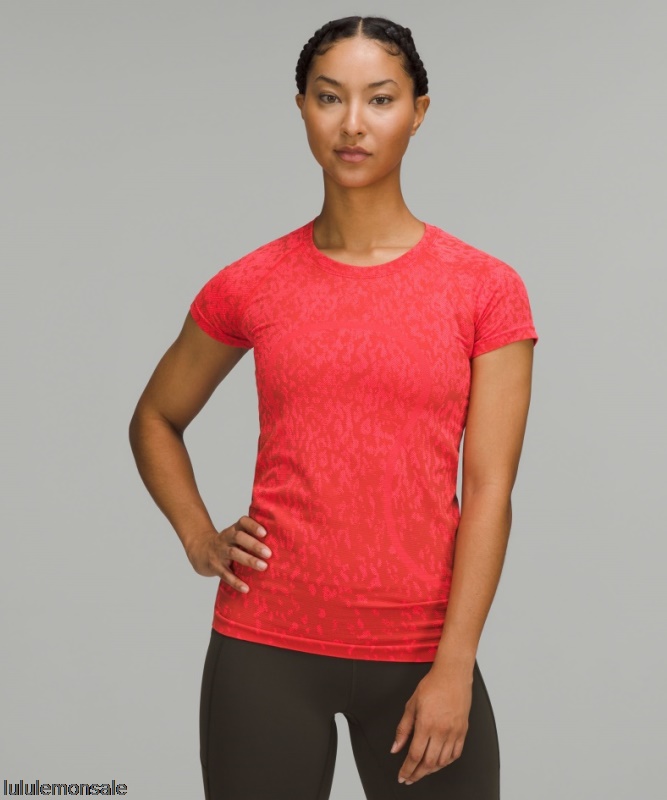 Lululemon Damen DELULU163 | Lululemon Deutschland Coverd Camo Swift Tech Kurzarmshirt 20